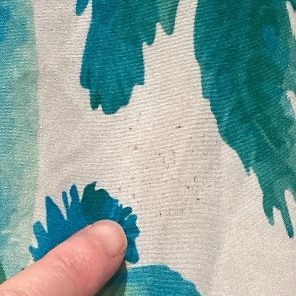 Hardaddy Short Sleeved Button Down Shirt Men Size M Palm Tree Print Front Pocket - Picture 6 of 8